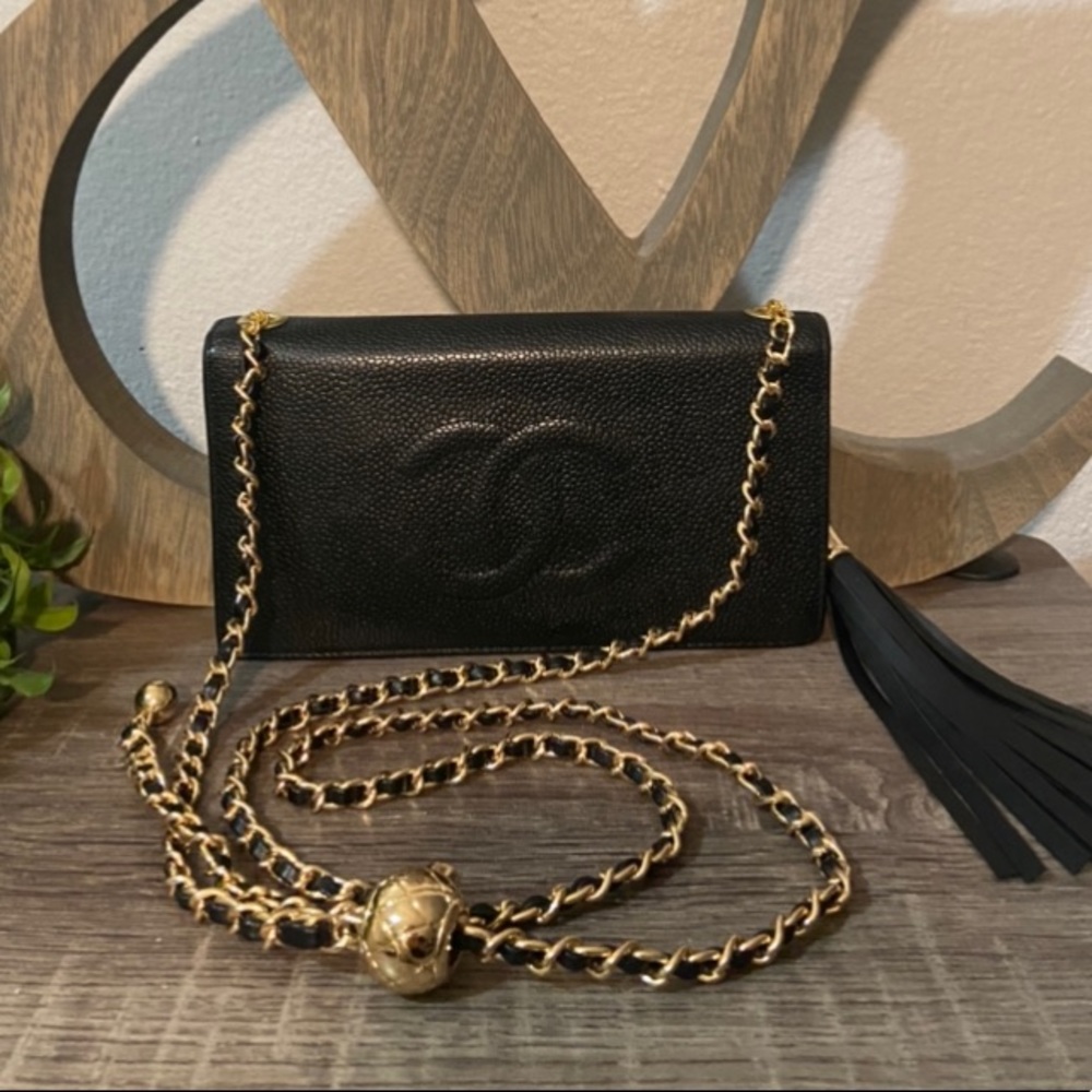 ⚜️🖤 Chanel WOC Pearl Crush Style Adjustable Crossbody Chain BumBag Waist